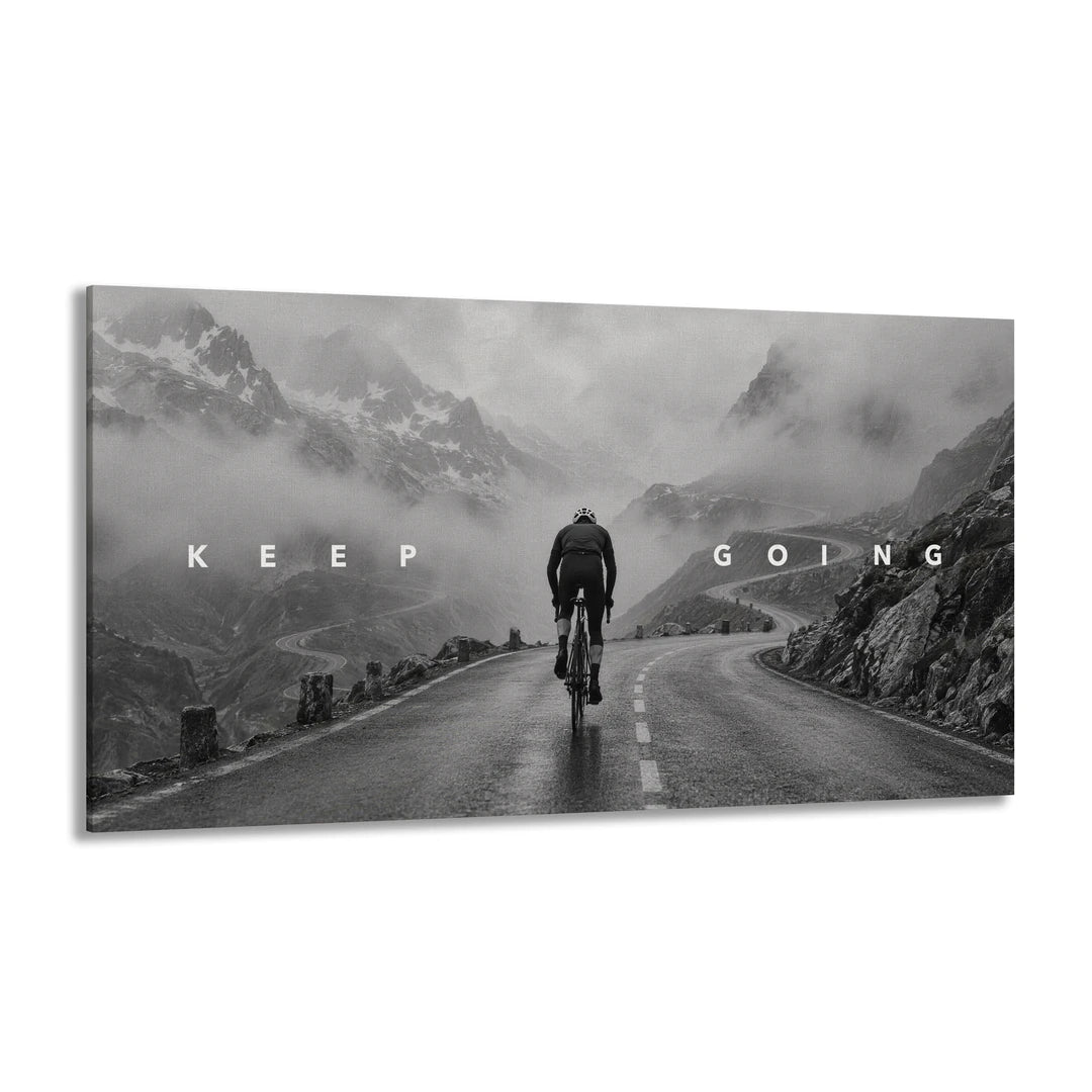 Keep Going Mountain Pass | Obraz, pod kątem