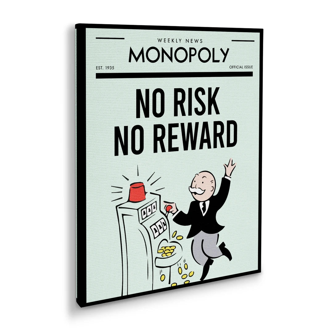 Monopoly No Risk No Reward | Obraz, pod kątem