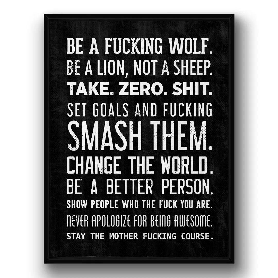 Be Wolf | Obraz