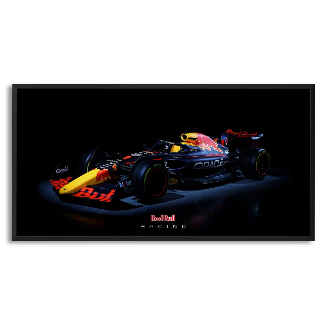 Red Bull Racing F1 | Obraz, w czarnej ramie, widok z przodu