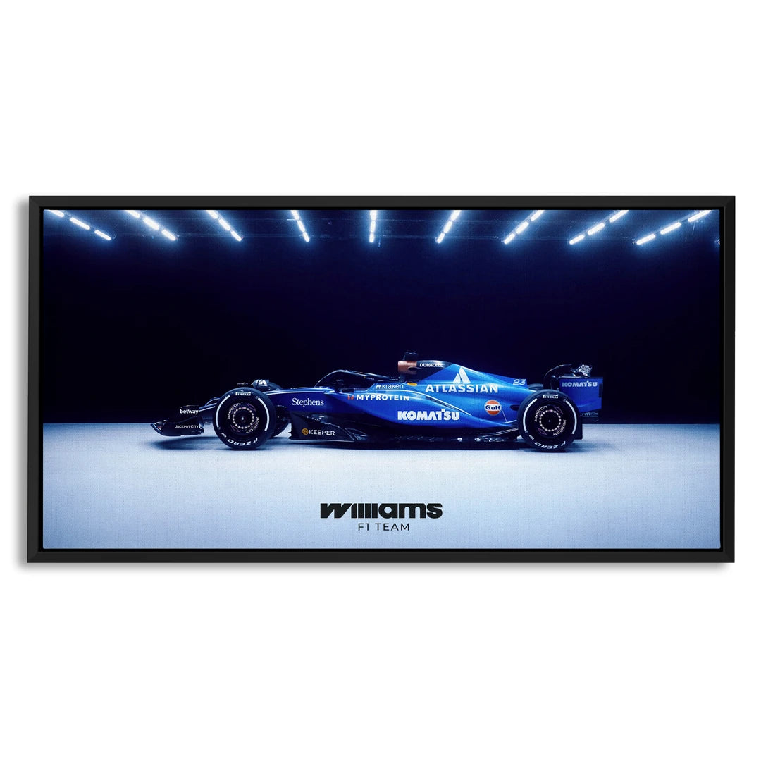 Williams F1 z Boku | Obraz, w czarnej ramie, widok z przodu