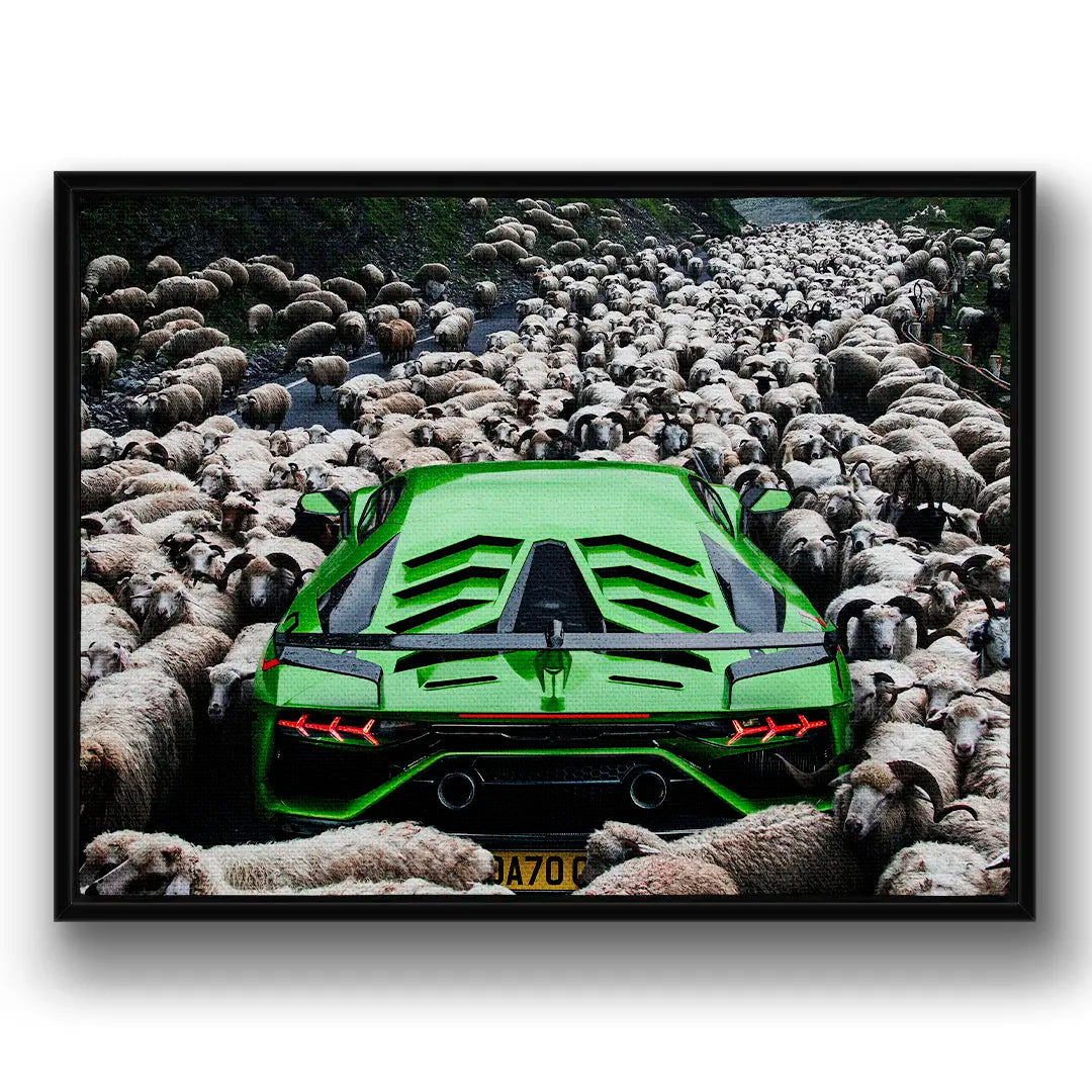 Green Lamborghini