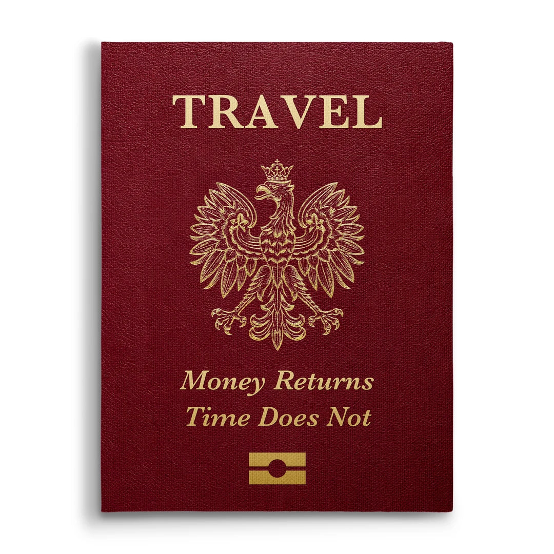 Money Returns Time Does Not | Obraz, widok z przodu