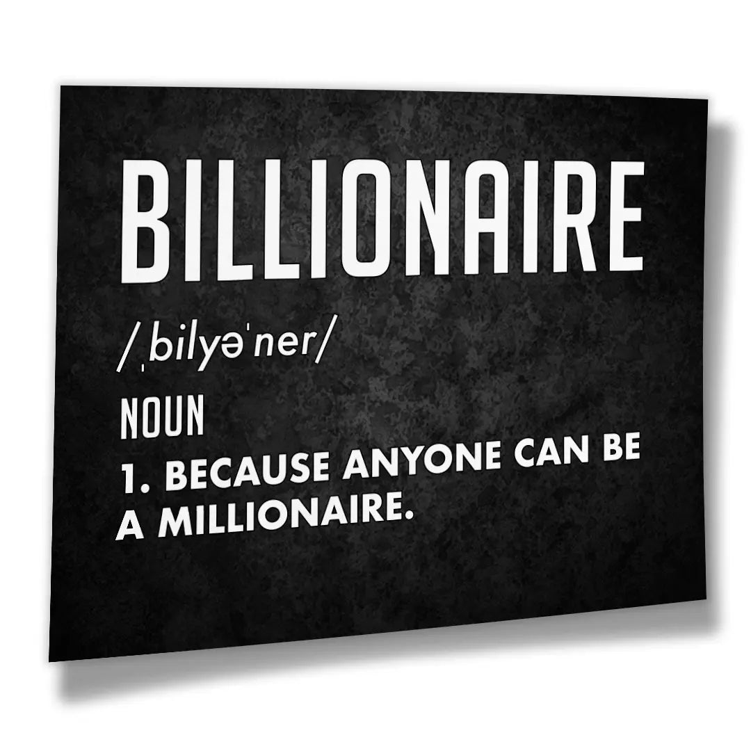 Billionaire Definicja | Plakat