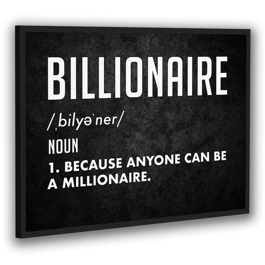 Billionaire Definicja | Plakat