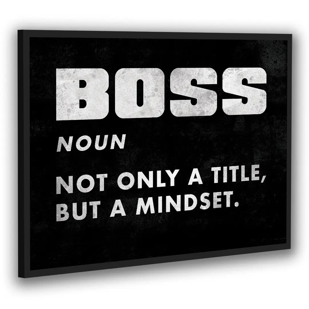 Boss Definition Black | Poster