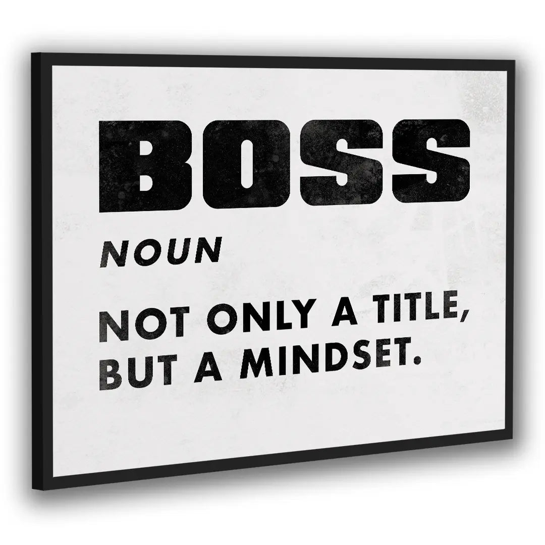 Boss Definicja Biały | Plakat