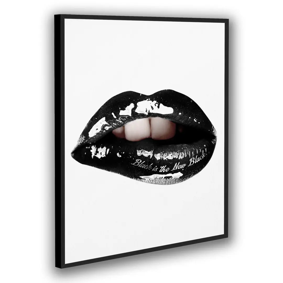 Lips Black Is The New Black | Plakat