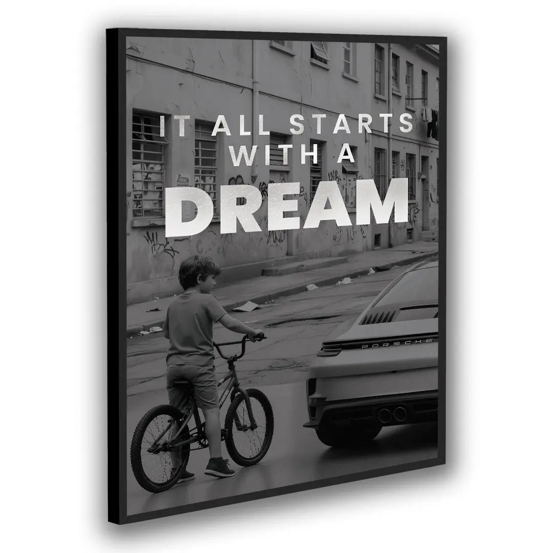 It All Starts With A Dream Porsche | Plakat