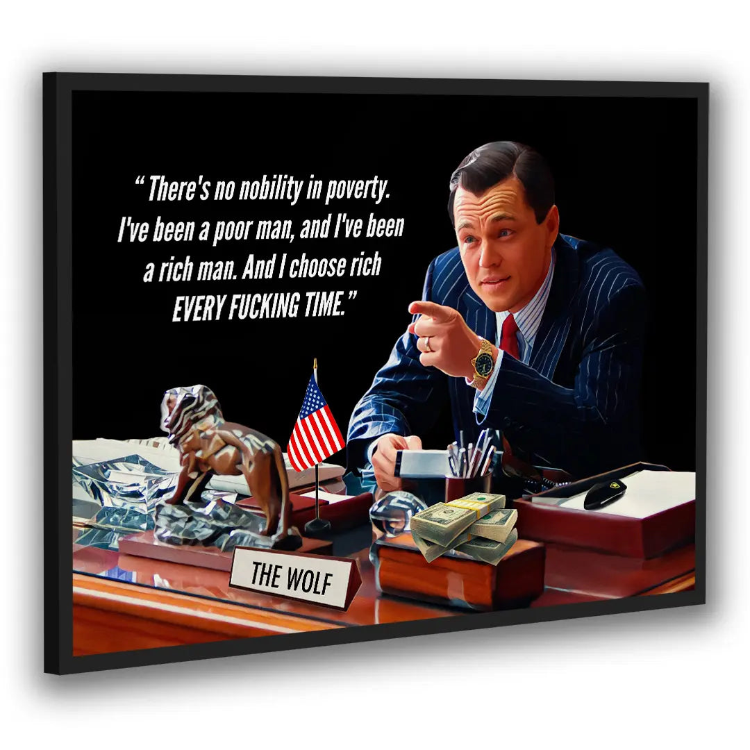The Wolf - There Is No Nobility In Poverty | Plakat