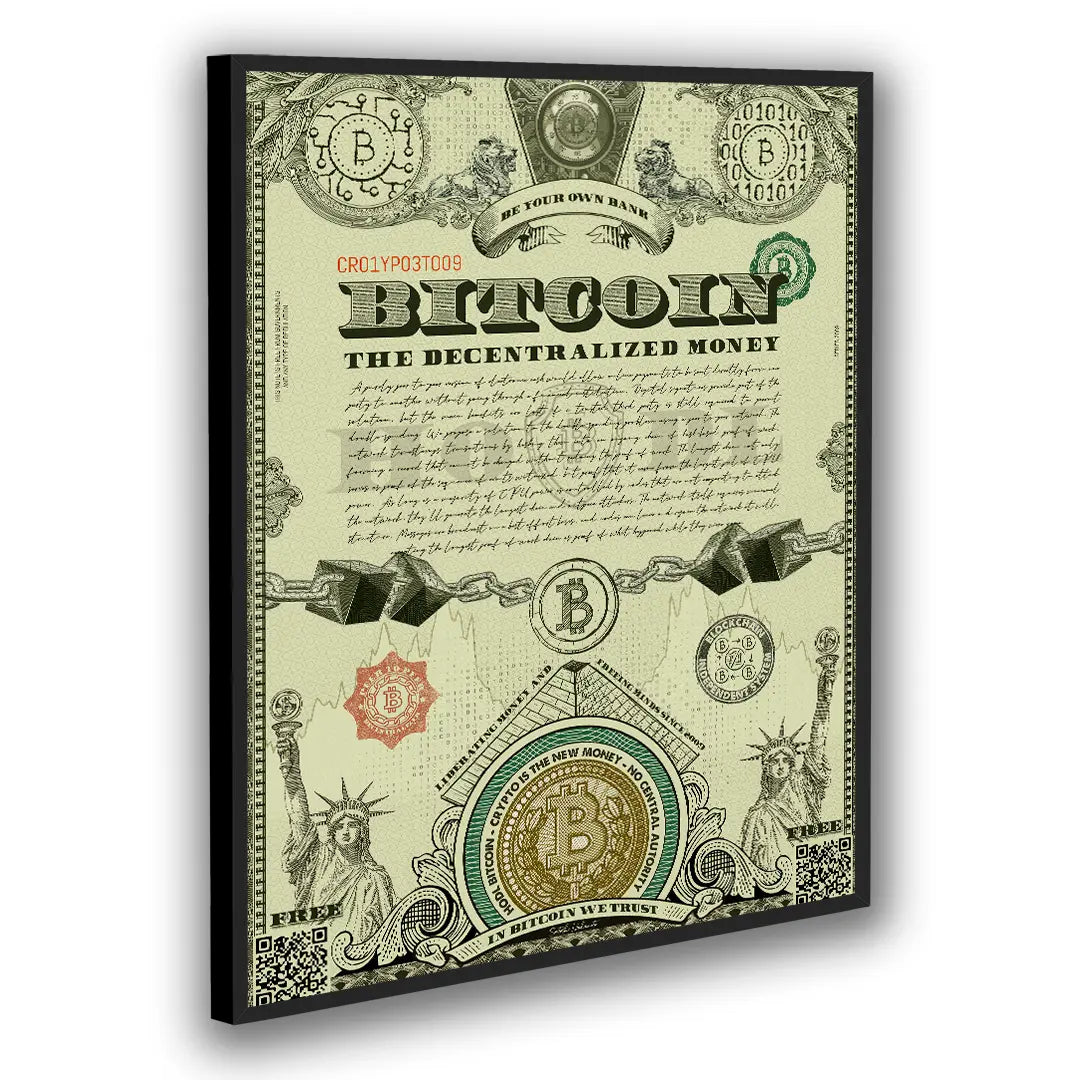 Bitcoin Certyfikat | Plakat