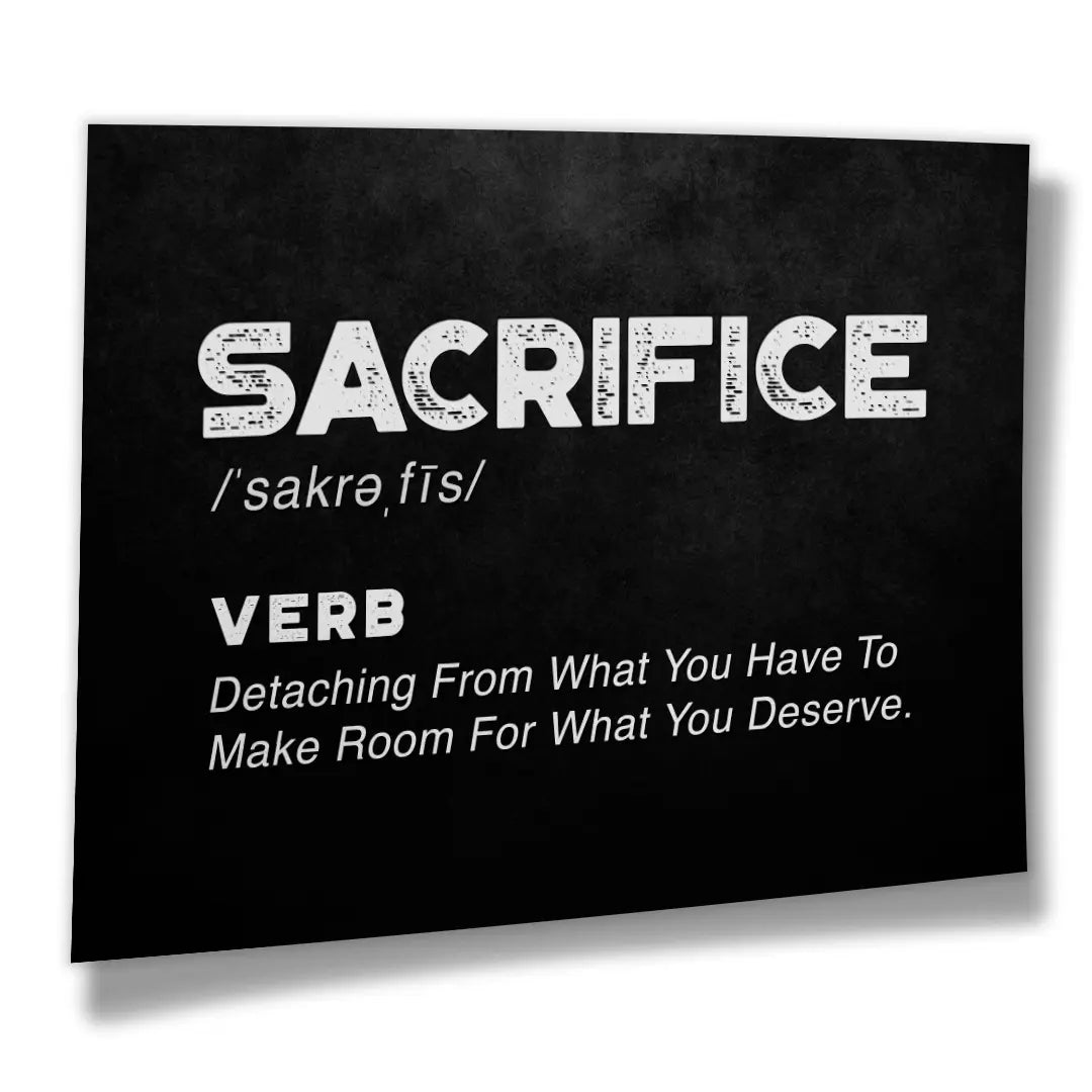 Sacrifice Definicja | Plakat