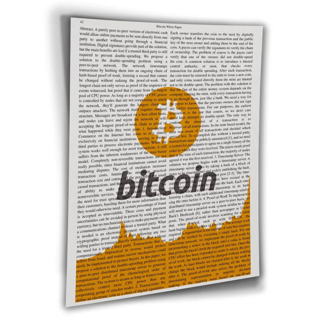 Bitcoin Whitepaper | Plakat