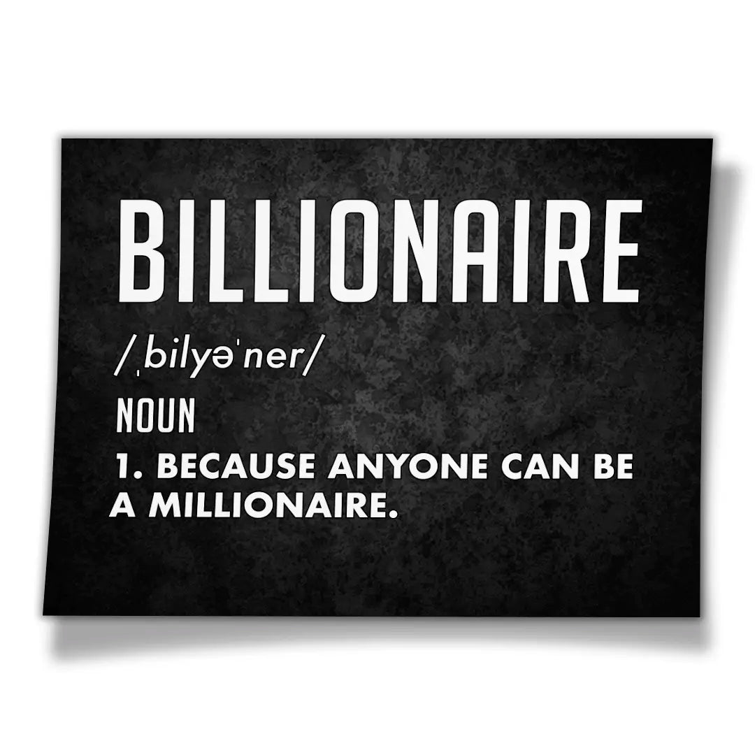Billionaire Definicja | Plakat