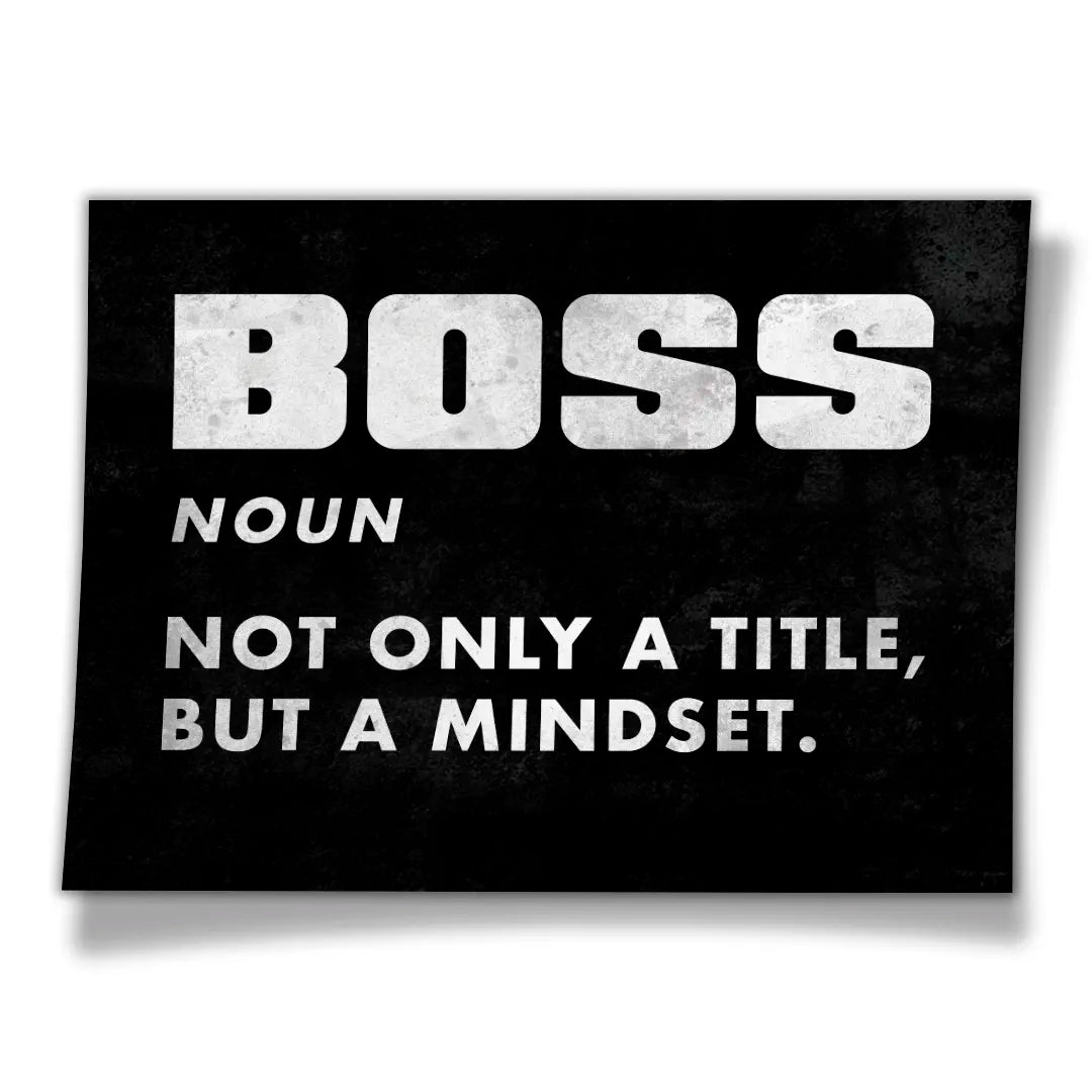 Boss Definition Black | Poster