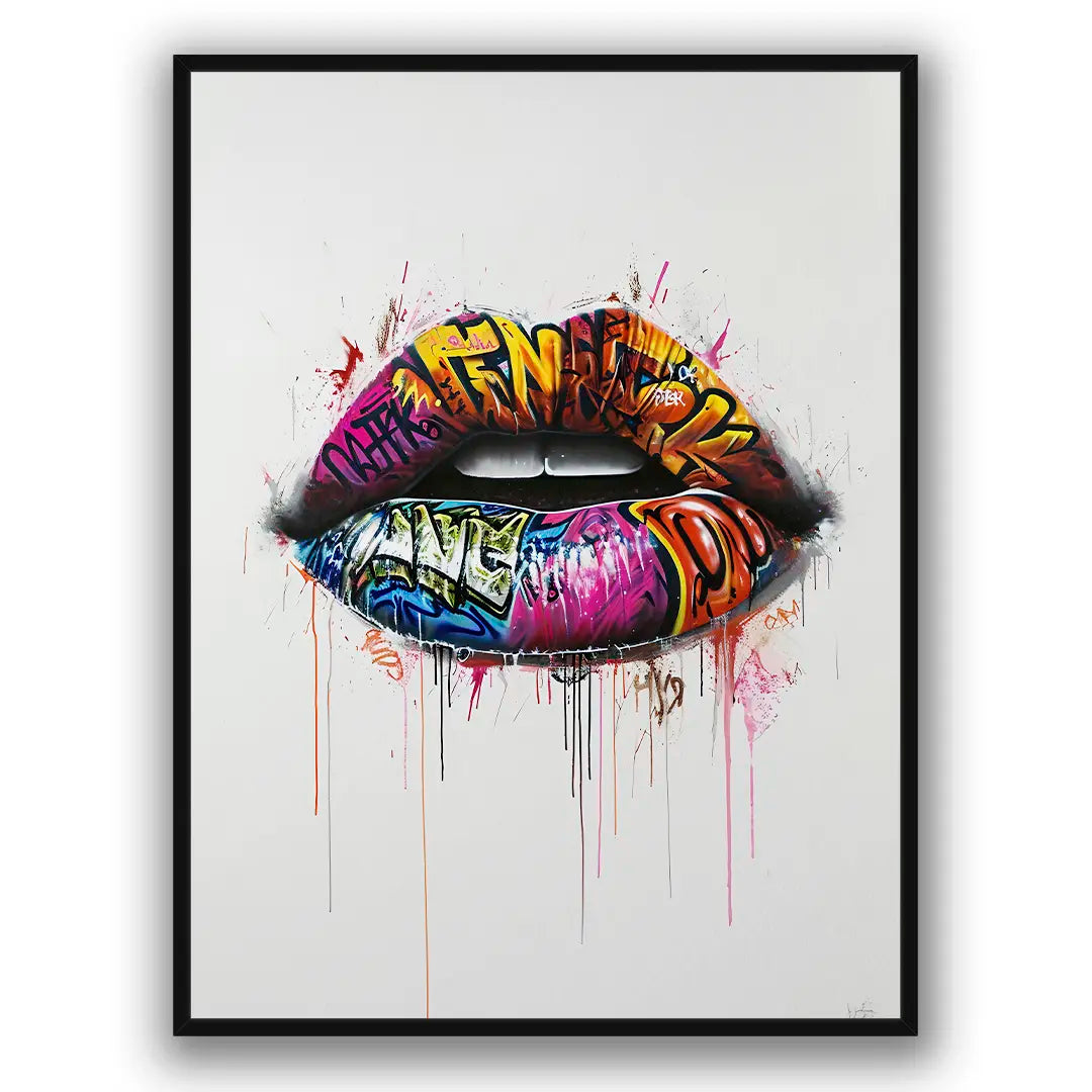 Graffiti Lips | Poster