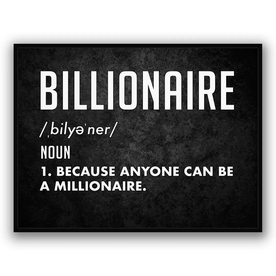 Billionaire Definicja | Plakat