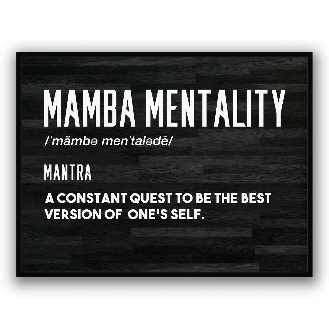 Mamba Mentality Definicja | Plakat
