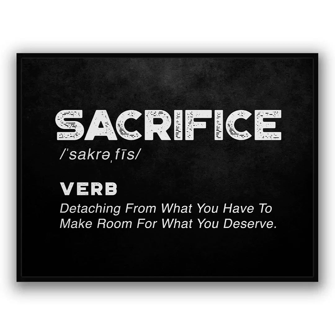 Sacrifice Definicja | Plakat