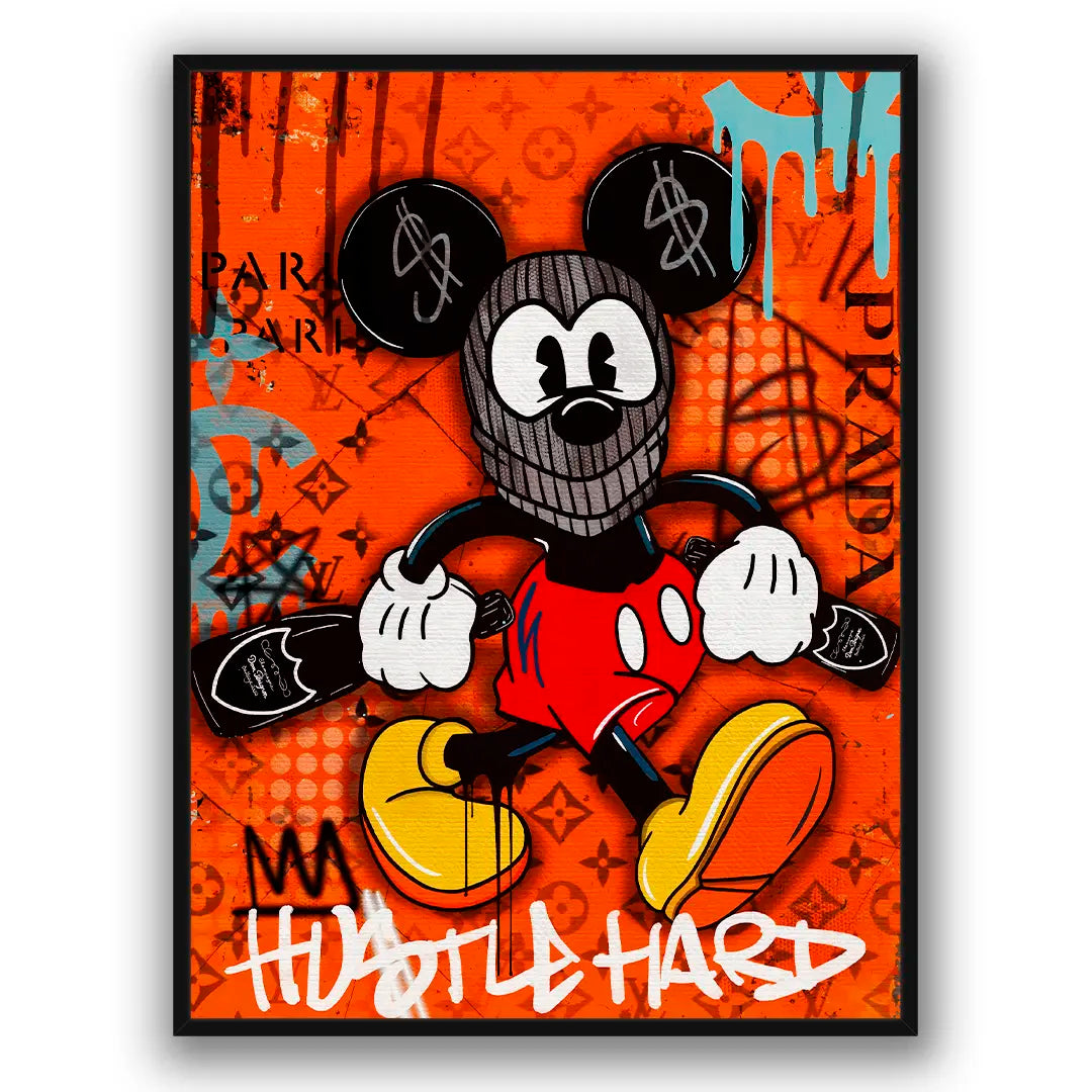 Hustle Hard Mickey | Plakat