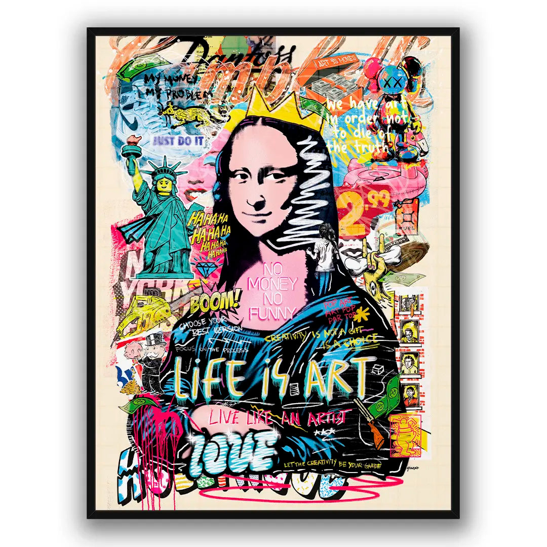 Mona Lisa - Life Is Art | Plakat