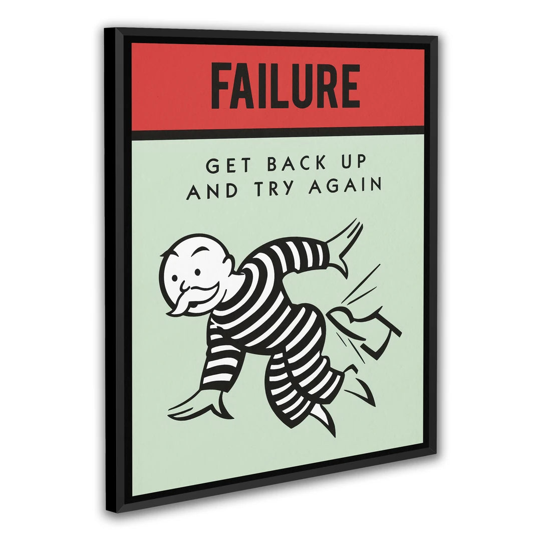 Monopoly Failure | Plakat, w czarnej ramie, pod kątem