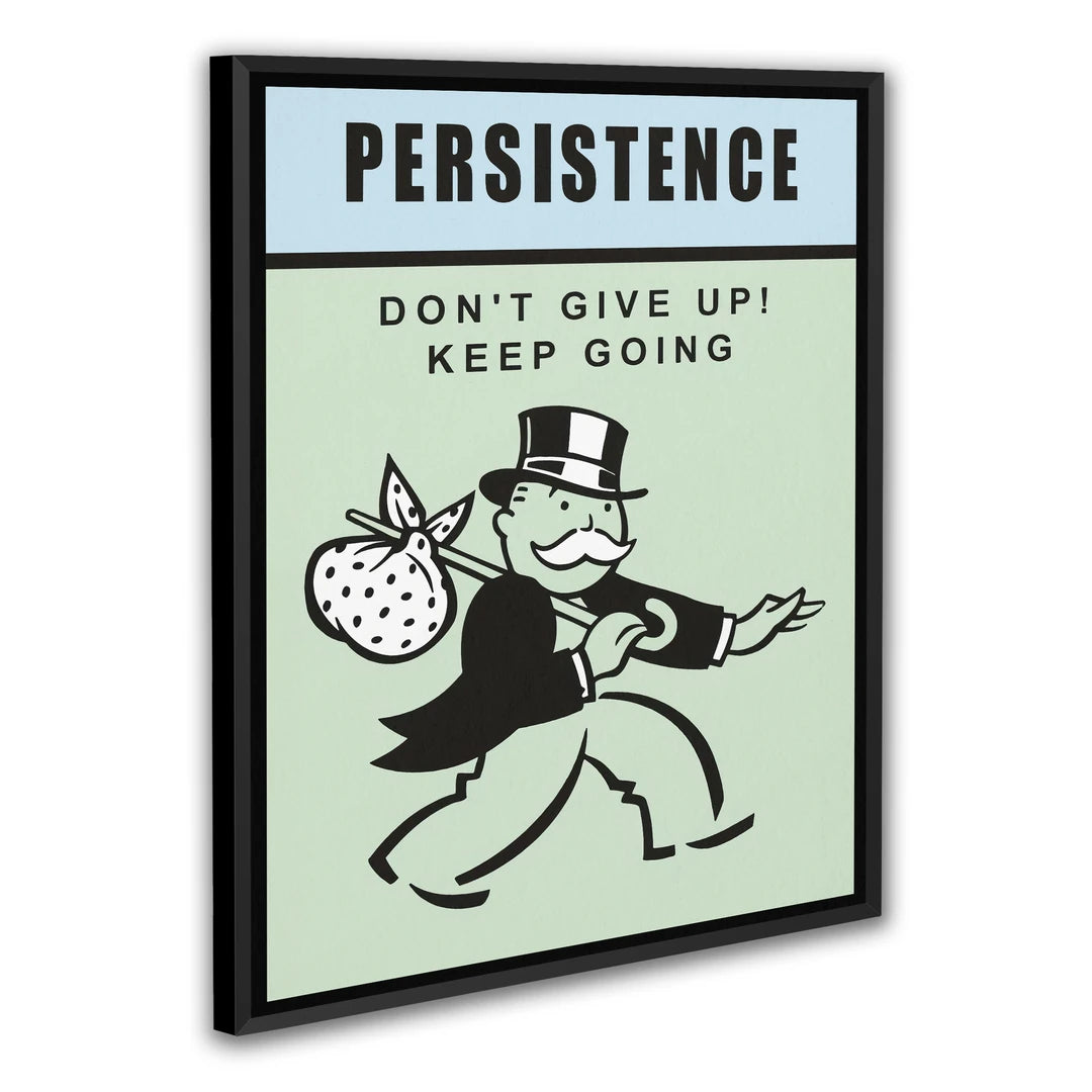 Monopoly Persistence | Plakat, w czarnej ramie, pod kątem