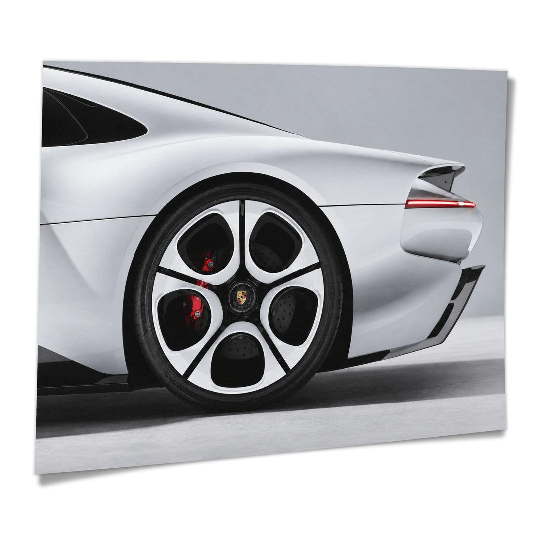 Porsche Mission S z Boku | Plakat, pod kątem
