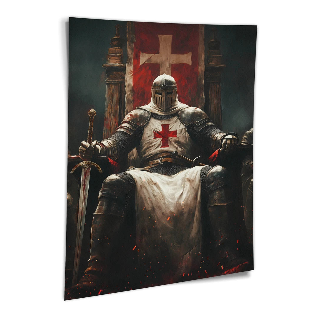 Rycerz Templariusz | Plakat, pod kątem