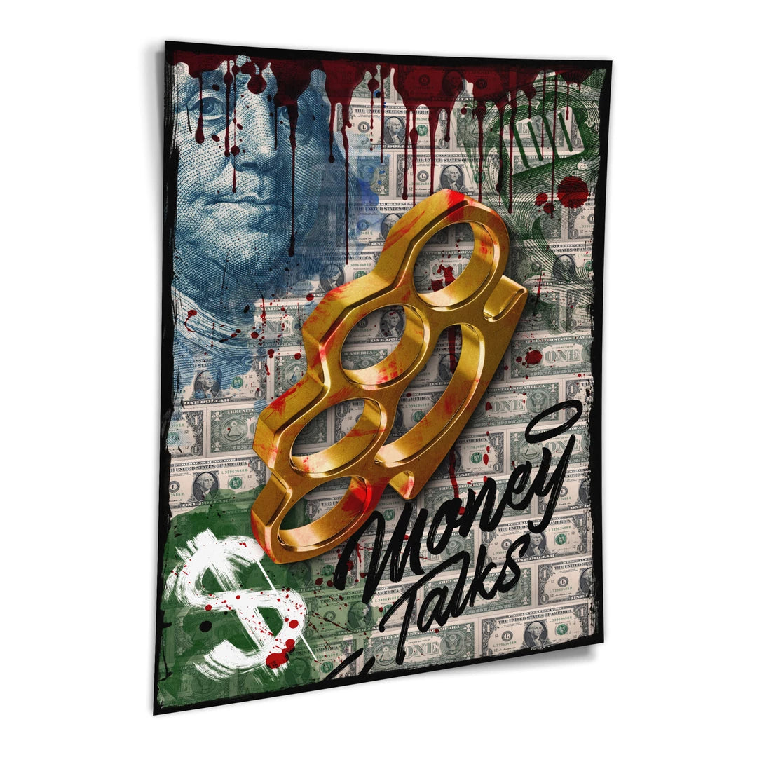 Money Talks | Plakat, pod kątem