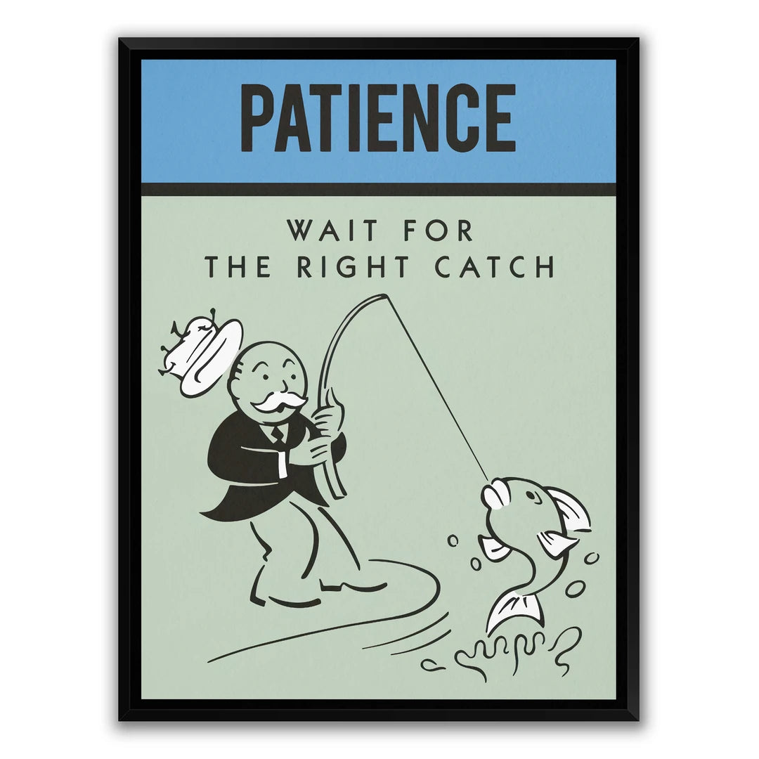 Monopoly Patience | Plakat, w czarnej ramie, widok z przodu