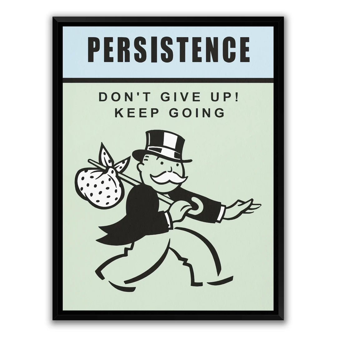 Monopoly Persistence | Plakat, w czarnej ramie, widok z przodu