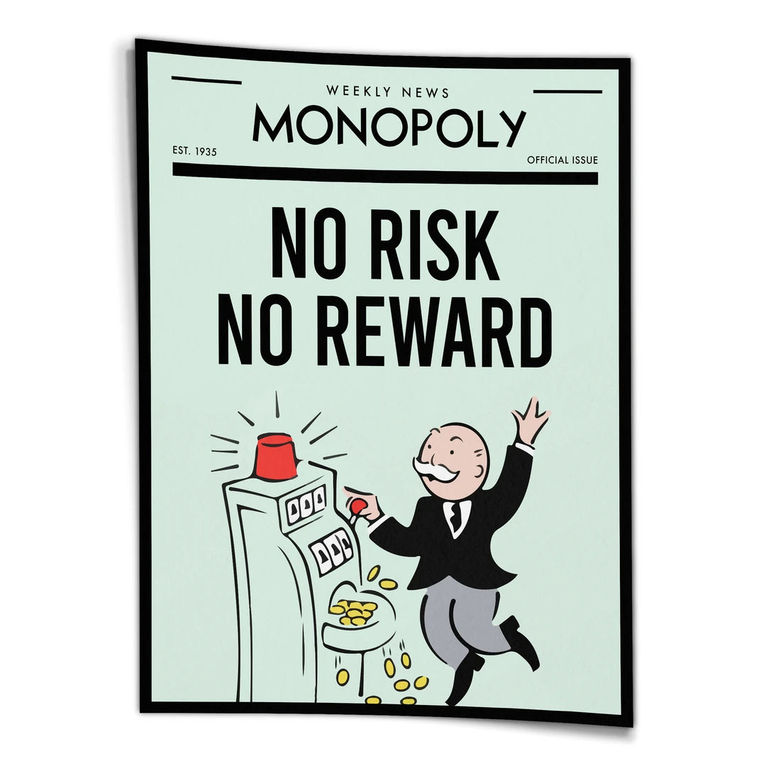 Monopoly No Risk No Reward | Plakat, widok z przodu
