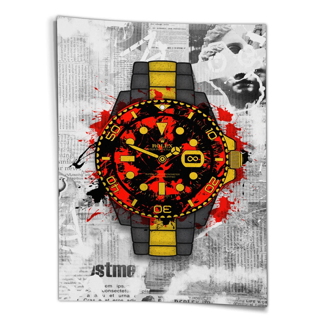 Czerwony Rolex | Plakat, widok z przodu