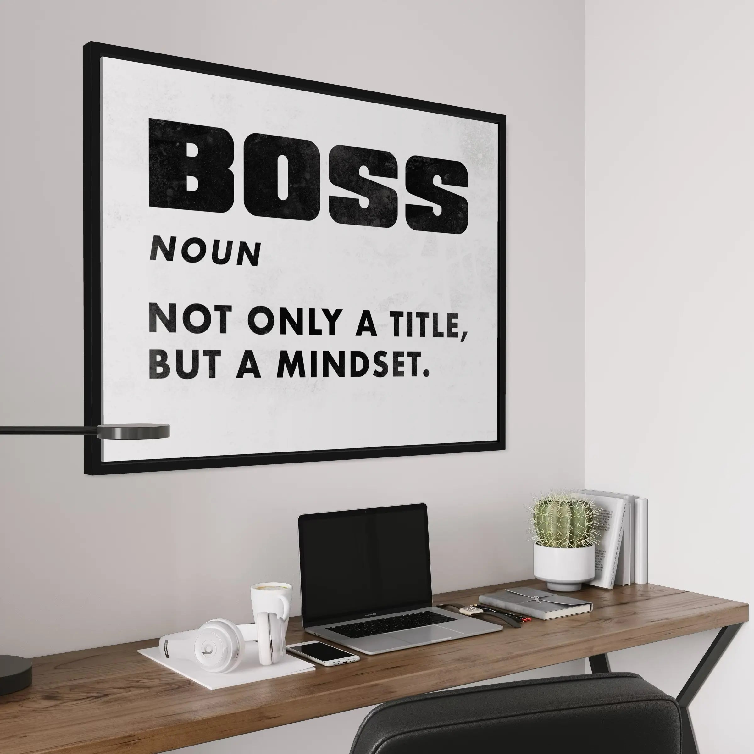 Boss Definicja Biały | Plakat