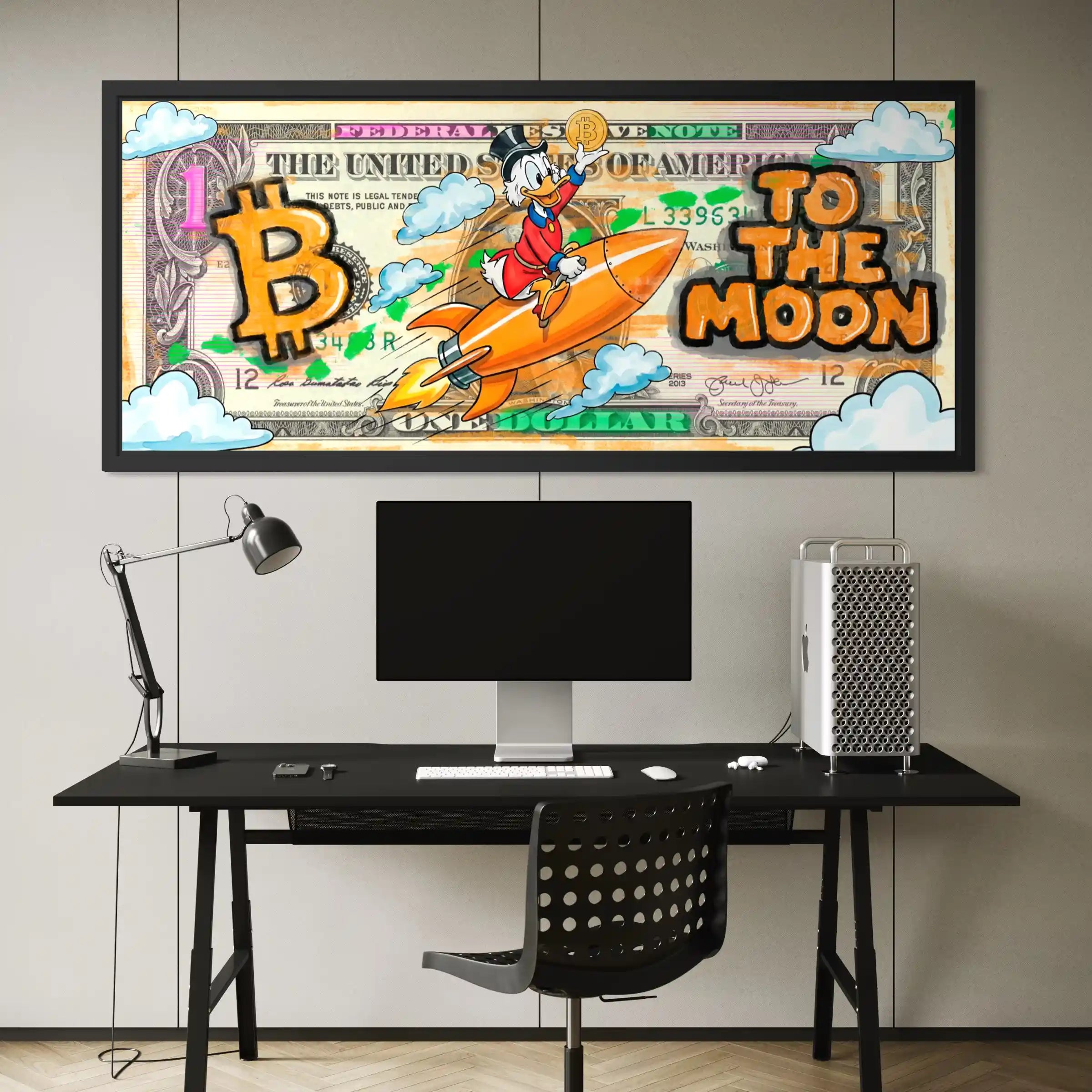 Bitcoin To The Moon | Obraz