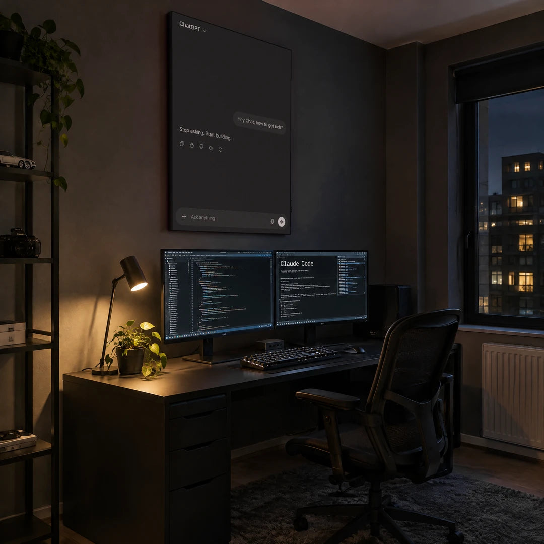 Stop Asking Start Building | Obraz, we wnętrzu