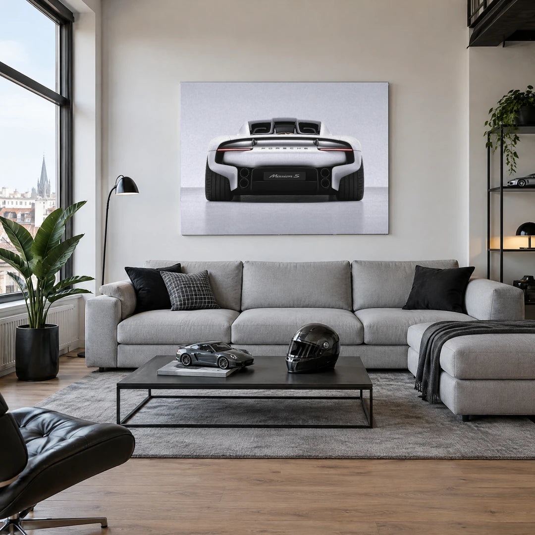 Porsche Mission S z Tyłu | Obraz, we wnętrzu