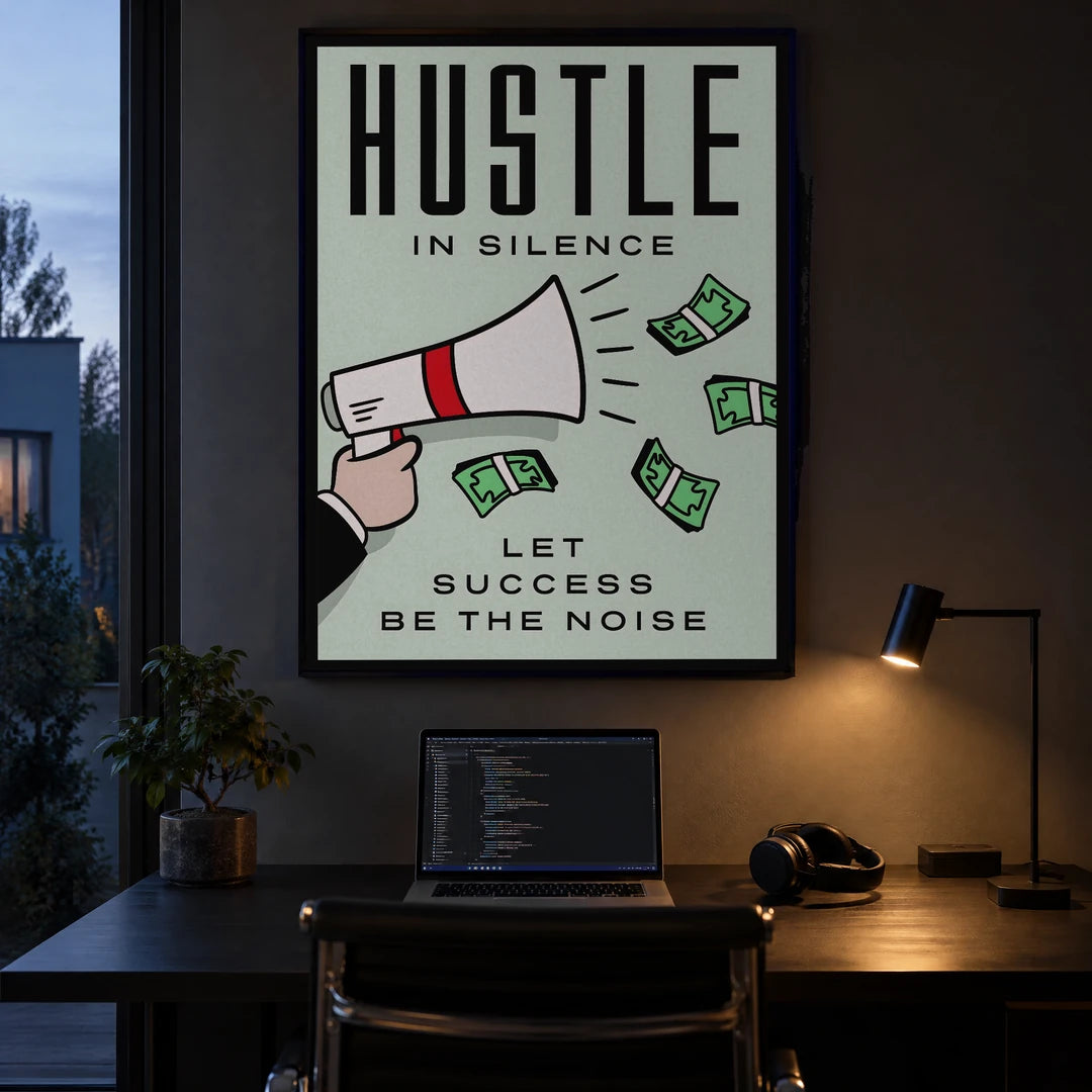 Monopoly Hustle In Silence | Plakat, we wnętrzu