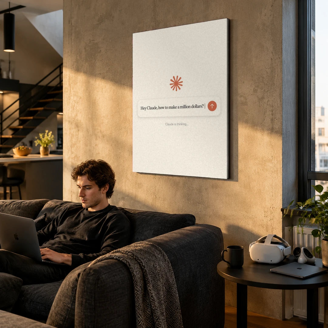 Claude: How to Make a Million Dollars? | Plakat, we wnętrzu
