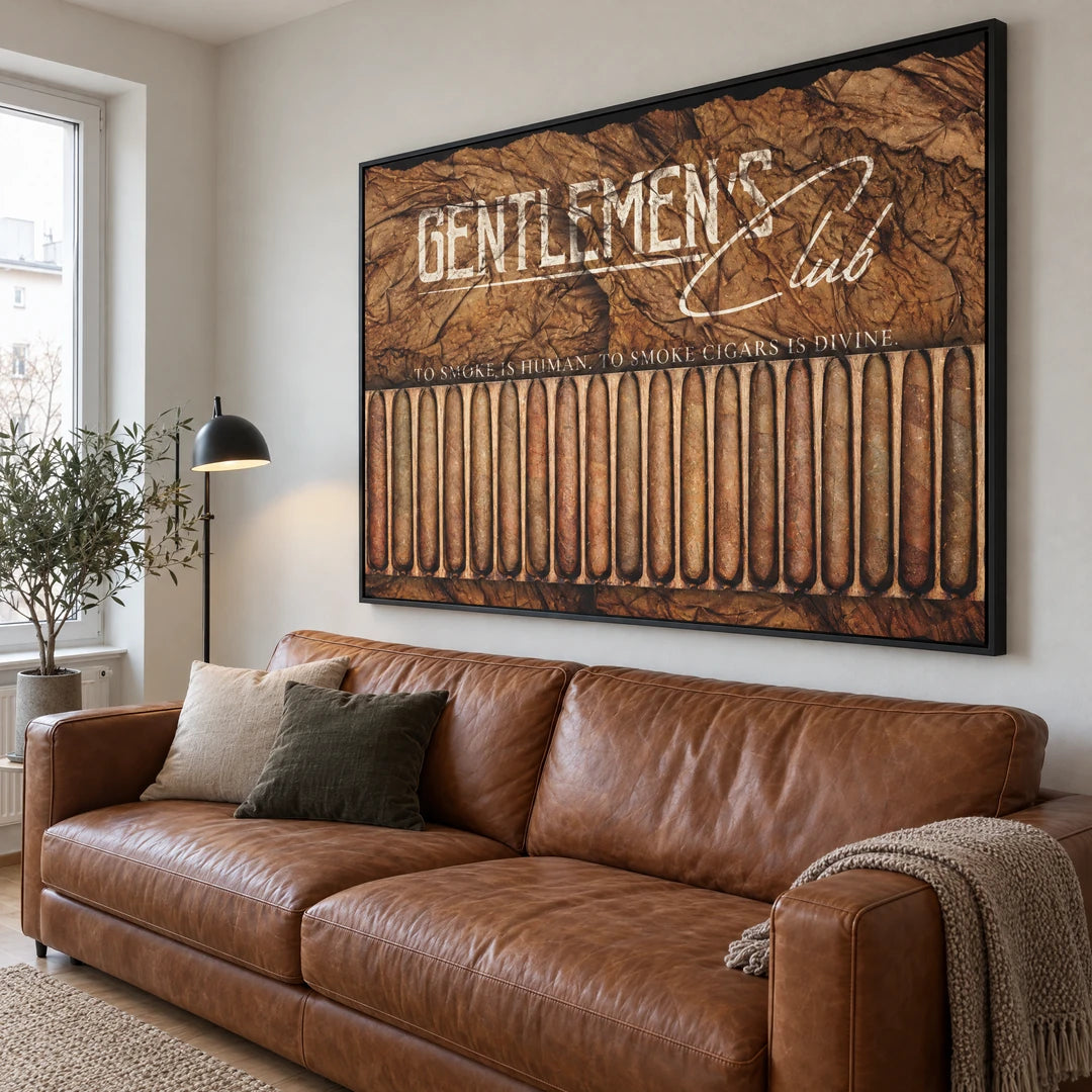 Gentlemen's Club Cigars | Plakat, we wnętrzu