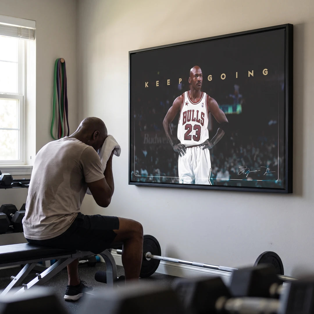 Michael Jordan Keep Going | Obraz, we wnętrzu
