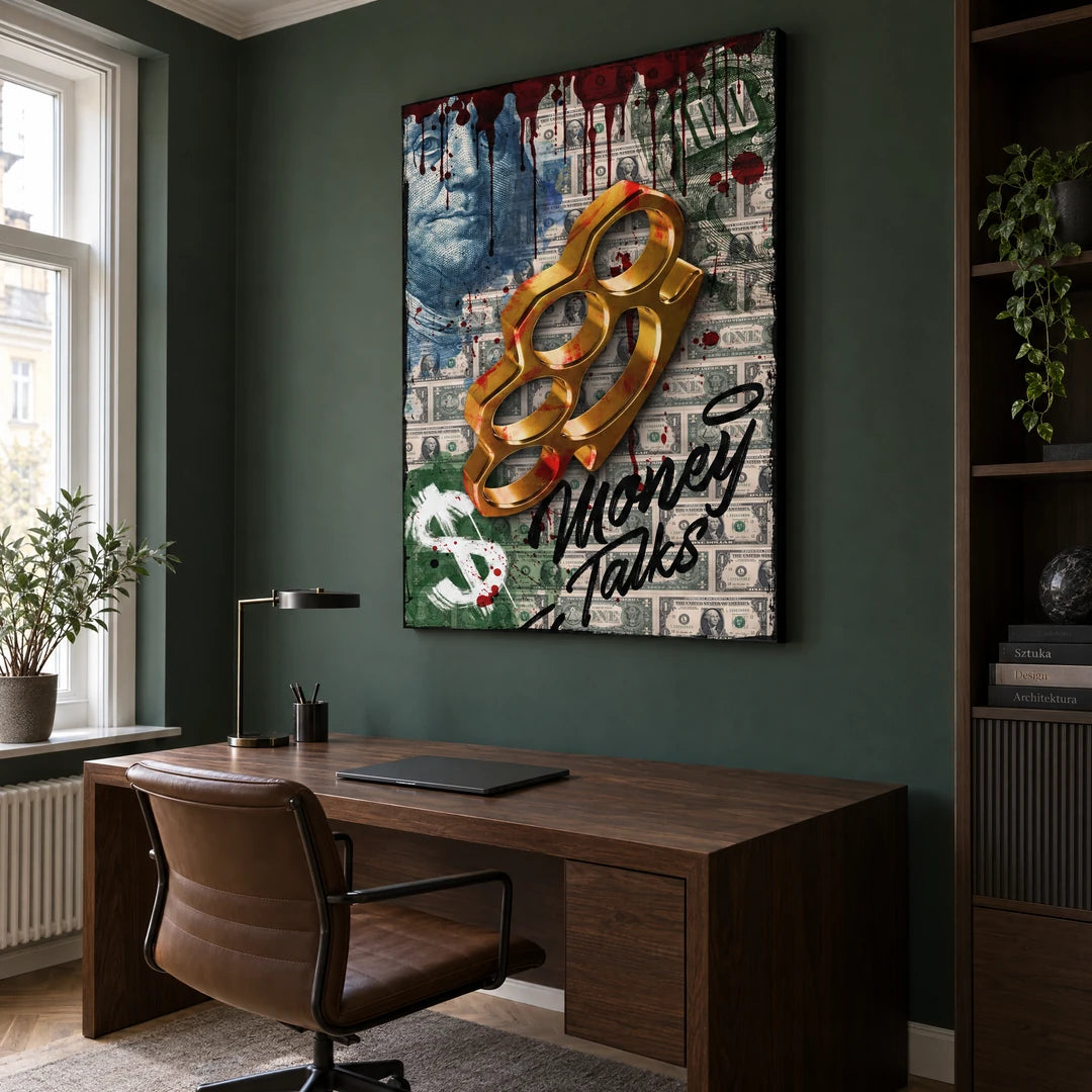 Money Talks | Plakat, we wnętrzu