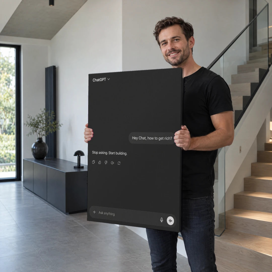 Stop Asking Start Building | Obraz, we wnętrzu