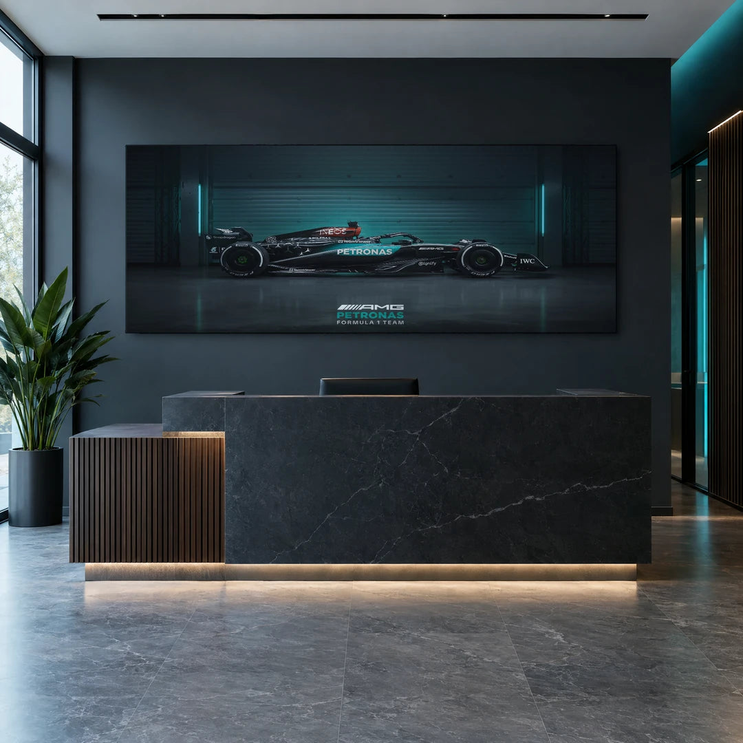 Mercedes F1 z Boku | Obraz, we wnętrzu