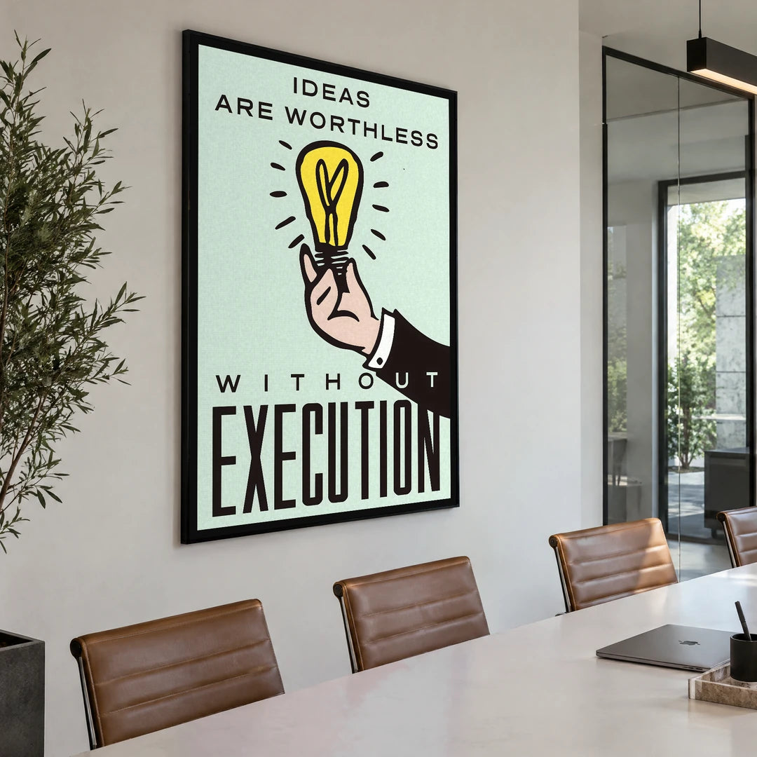 Monopoly Ideas Are Worthless | Plakat, we wnętrzu