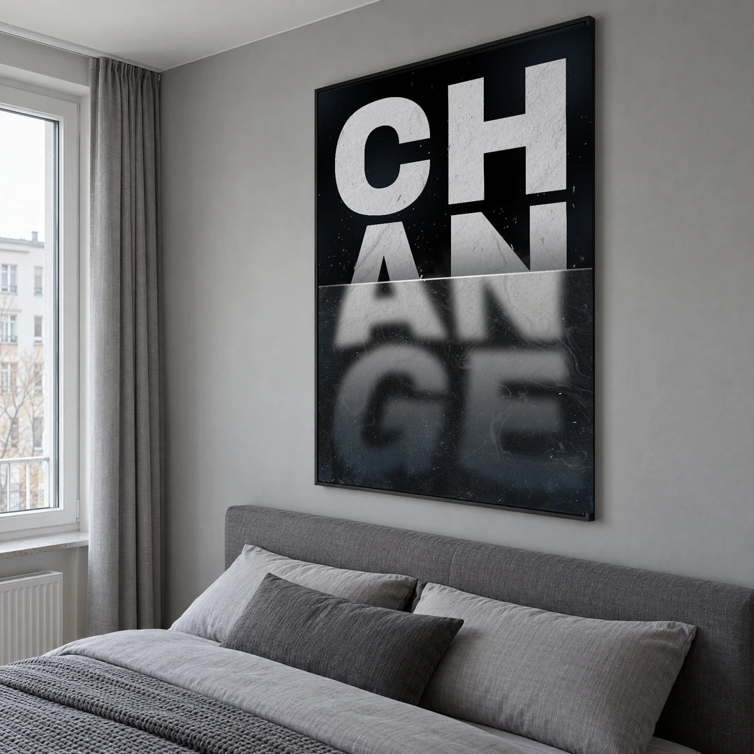 Change | Plakat, we wnętrzu
