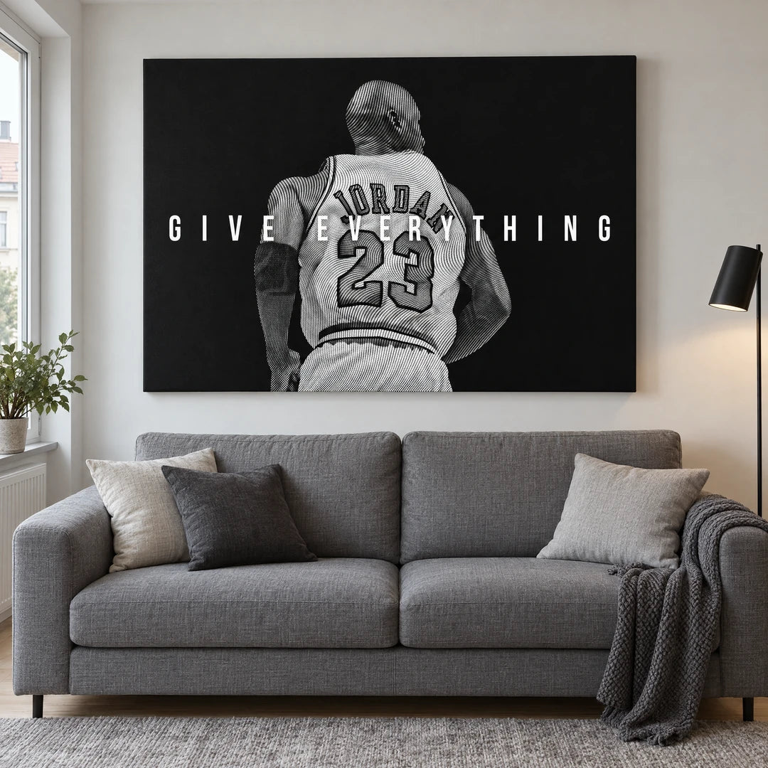 Michael Jordan Give Everything | Obraz, we wnętrzu