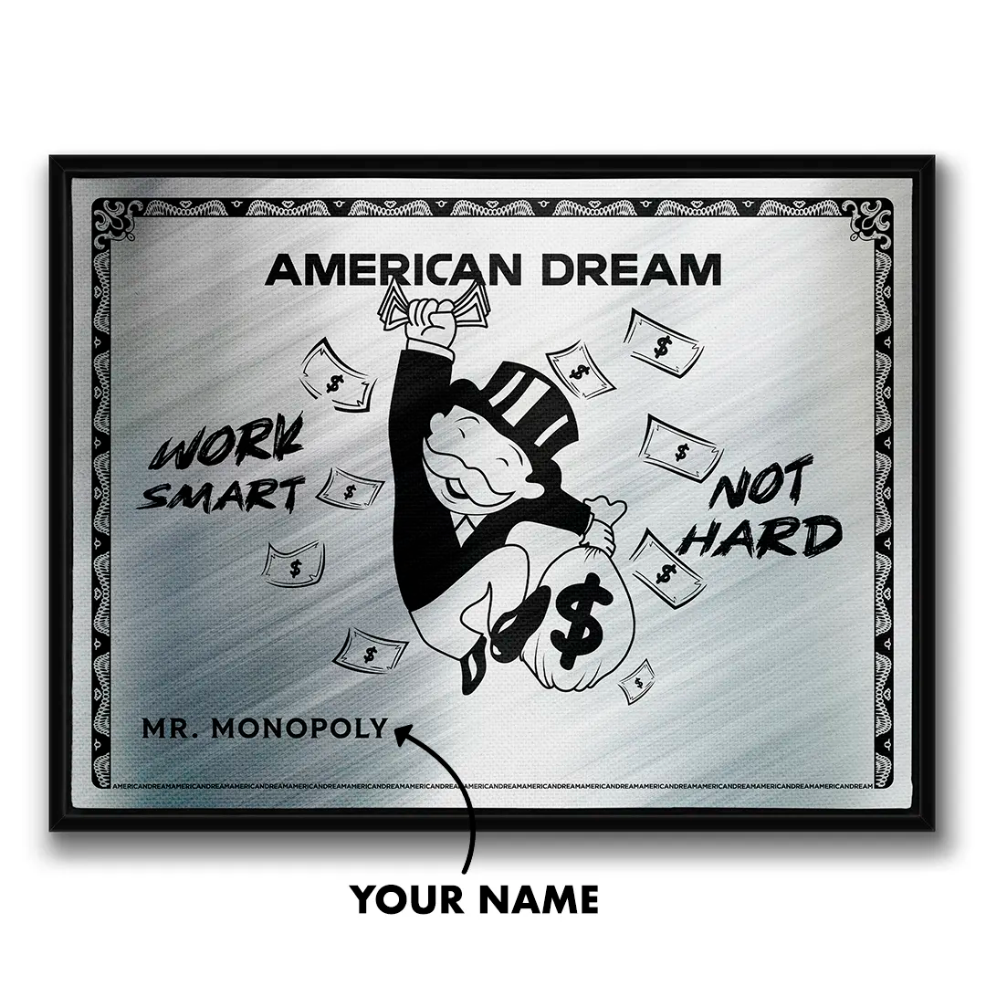 Personalizowany American Dream - Monopoly | Obraz