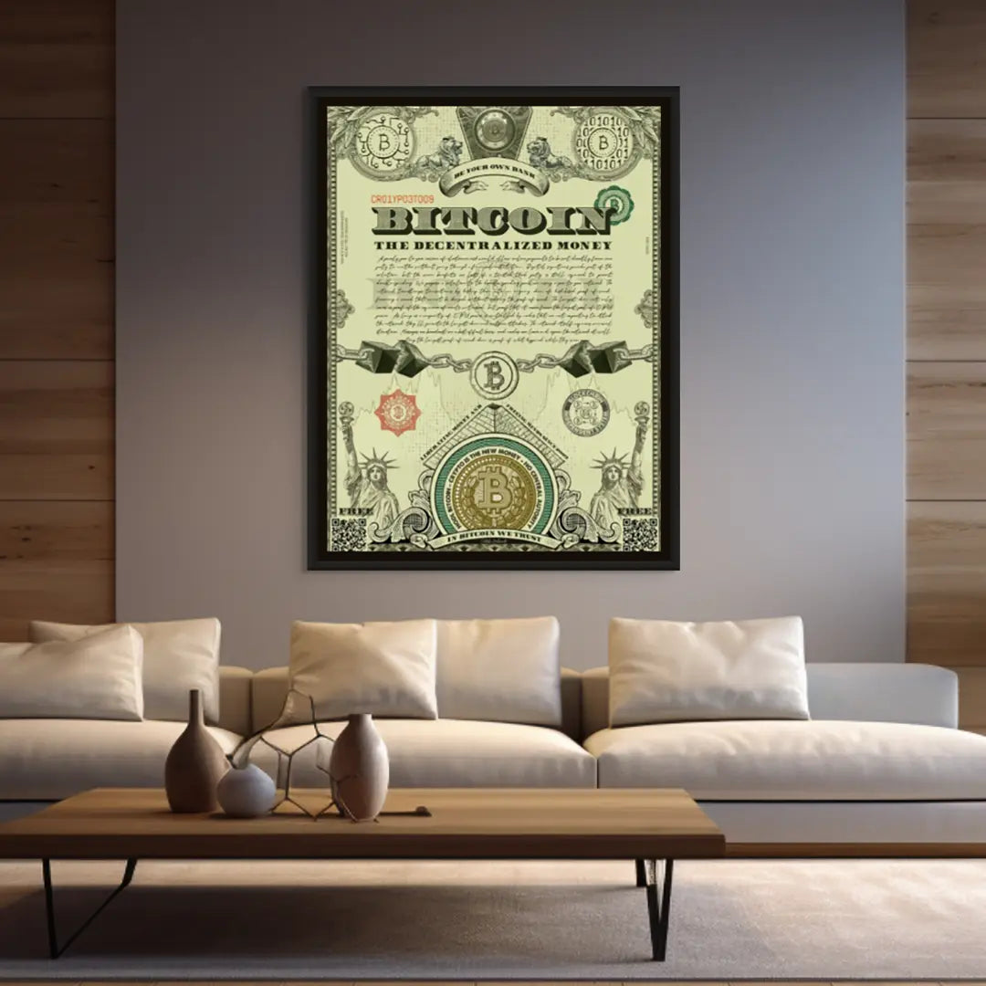Bitcoin Certyfikat | Plakat